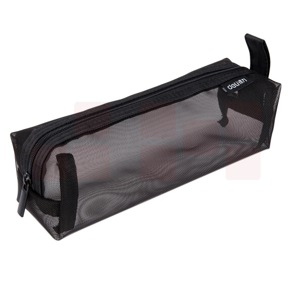 得力 文具袋/笔袋/手提铅笔收纳袋 66747黑色