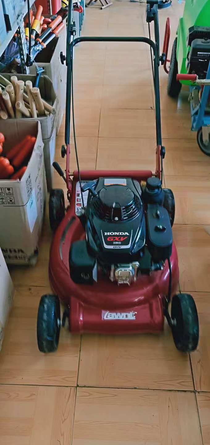 手推朗特草坪机，本田发动机，20寸钢底盘