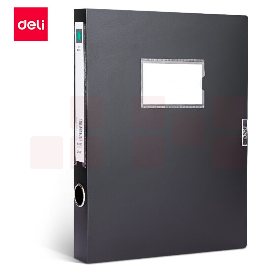 得力 5602 239*317*35mm 经典档案盒 (单位:只)   黑/蓝备注