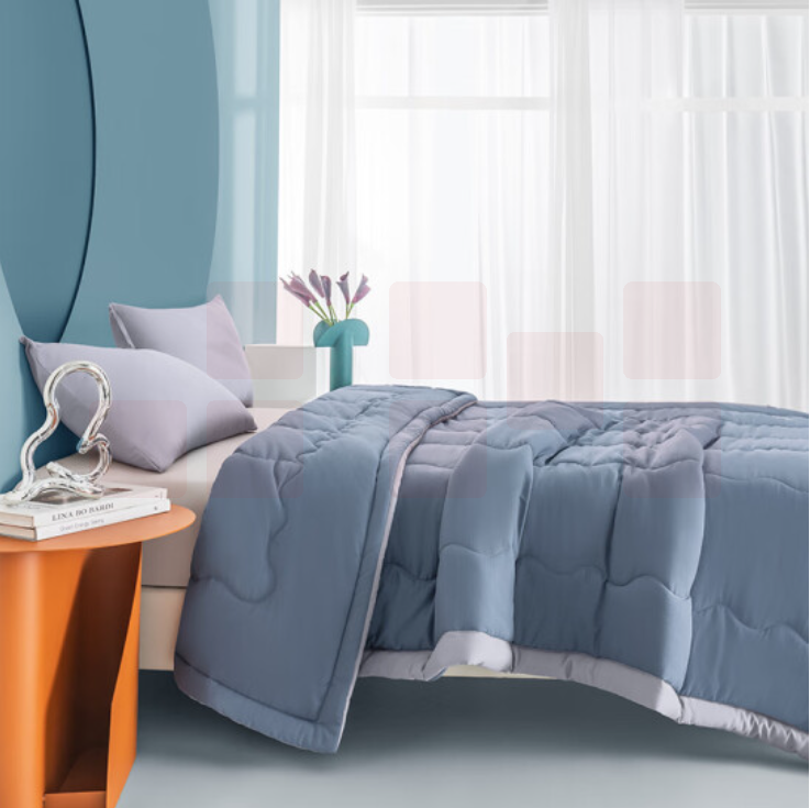 安睡宝春秋被宿舍单人空调被 轻奢蓝150x200cm