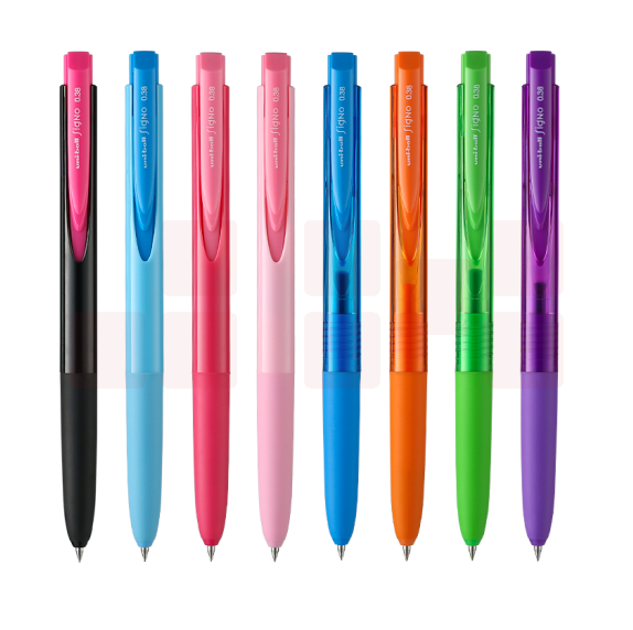 三菱 UMN-155 新顺滑多彩啫喱笔 0.5mm 紫色 按支销售