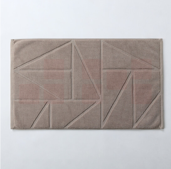 康尔馨   浴室地巾防滑地垫  卡其色 45cm×75cm  380g