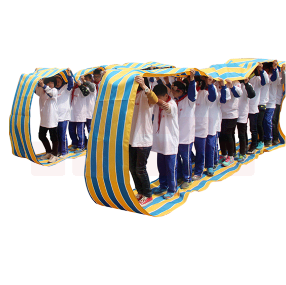 拓展培训道具    牛津布长履带  风火轮车轮滚滚  成人周长11米（8-12人）