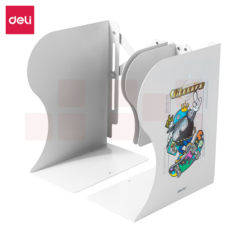 得力78632伸缩书立(灰色)最大长度480mm