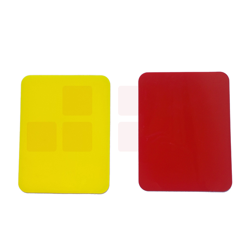 红黄牌裁判道具 足球比赛裁判用黄牌红牌  货号：JC