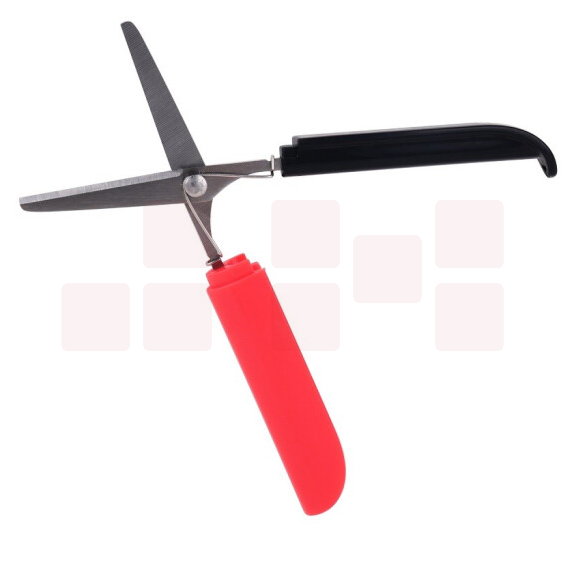 得力（deli）剪刀便携快剪-0600  混色