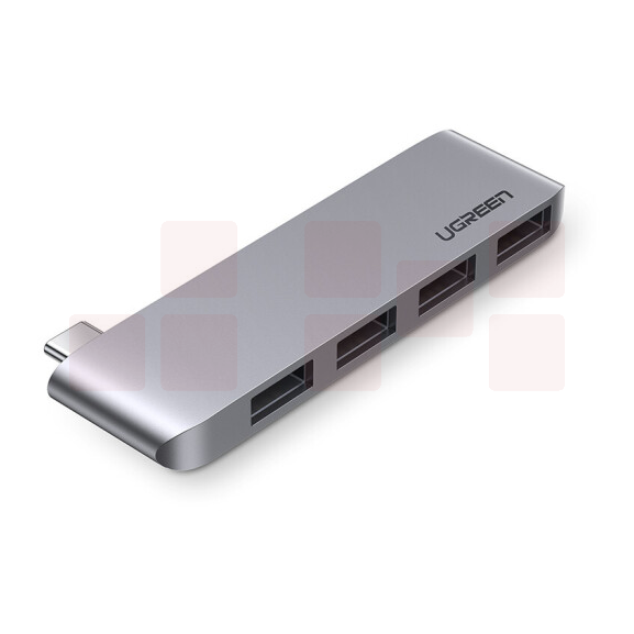 绿联 CM263 Type-C转高速4口 一拖多转换器接头 适用苹果电脑直插拓展 60563  货号：WY