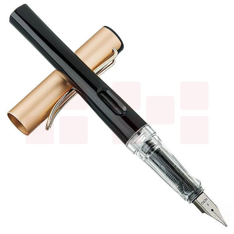 英雄 368 美人鱼铱金笔 黑色 按盒销售