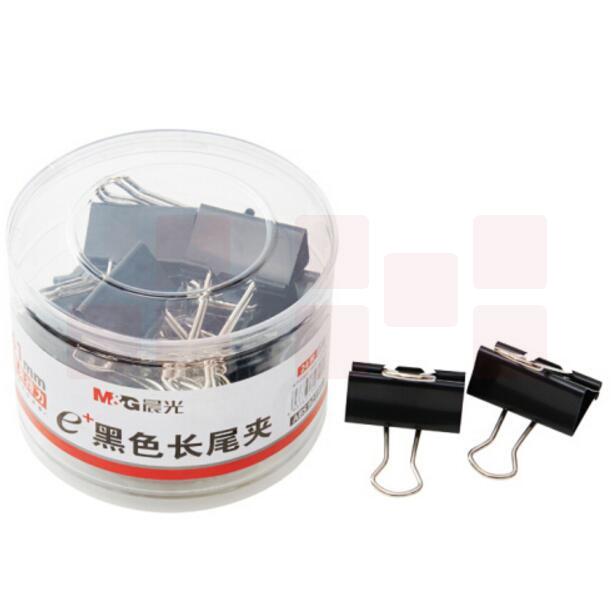 晨光ABS92733长尾夹 41mm 黑色 24枚/筒 5筒装