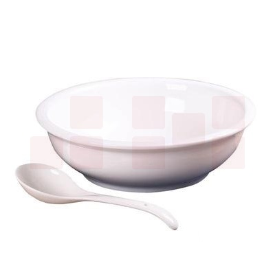 纯白大汤碗 汤谷景德镇汤古11寸碗+大勺