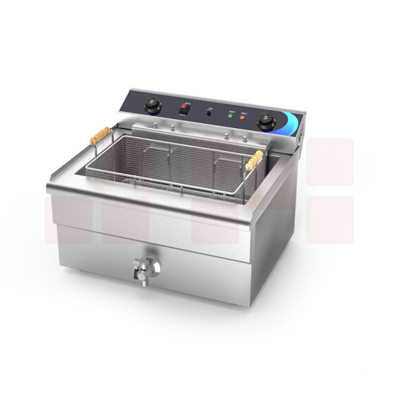 东贝  电炸锅单缸商用电炸炉大容量加厚加长油炸机 EF-301V  货号：JC