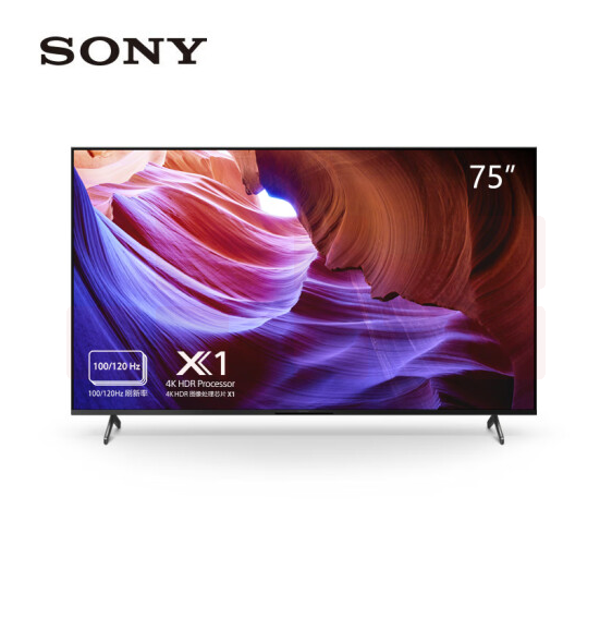 索尼（SONY）KD-75X85K 4K HDR 全面屏 120Hz高刷黑色 75英寸