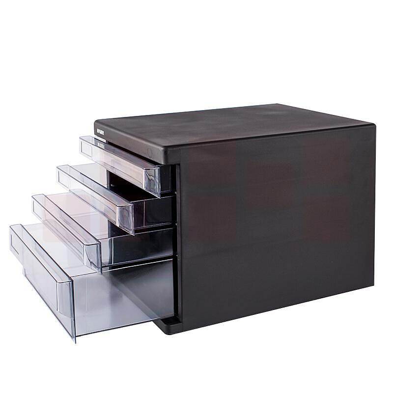  晨光ADM95295四层文件收纳盒资料分类框 黑色（单位：个）