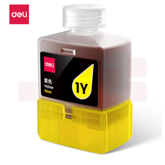 得力（deli）喷墨打印机1Y黄色墨水瓶 适用得力L300系列