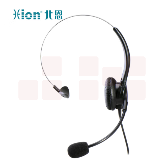 北恩 FOR600 单耳头戴式话务员电话耳机呼叫中心客服专用电脑耳麦 双孔插头(QD接口)