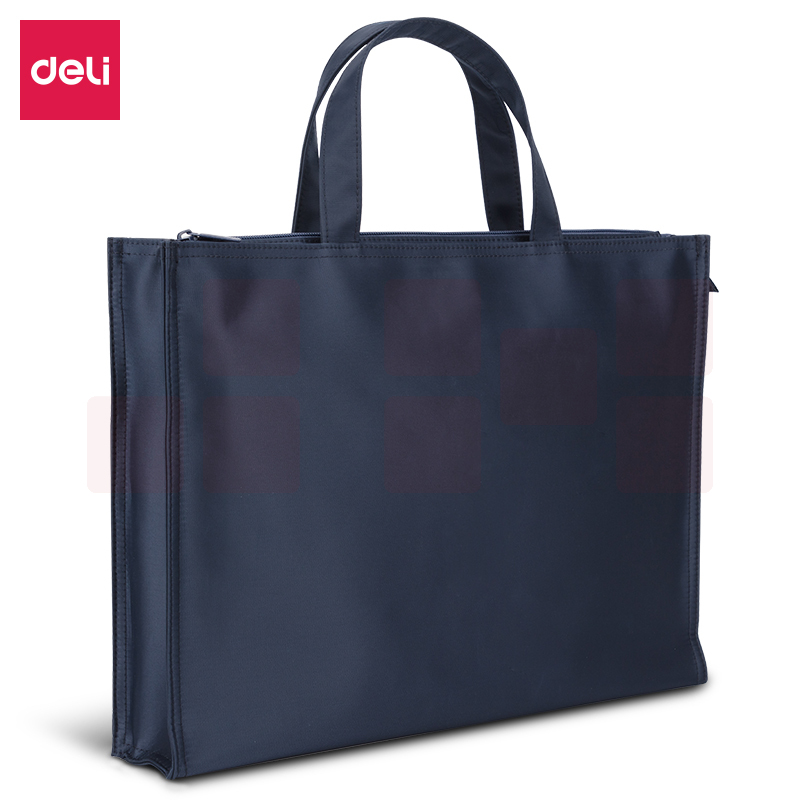 得力63761公文包涤纶文件袋390*300*80mm(蓝)(只)