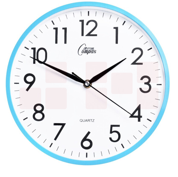 康巴丝 挂钟 钟表c2855Y 蓝色（直径26cm）
