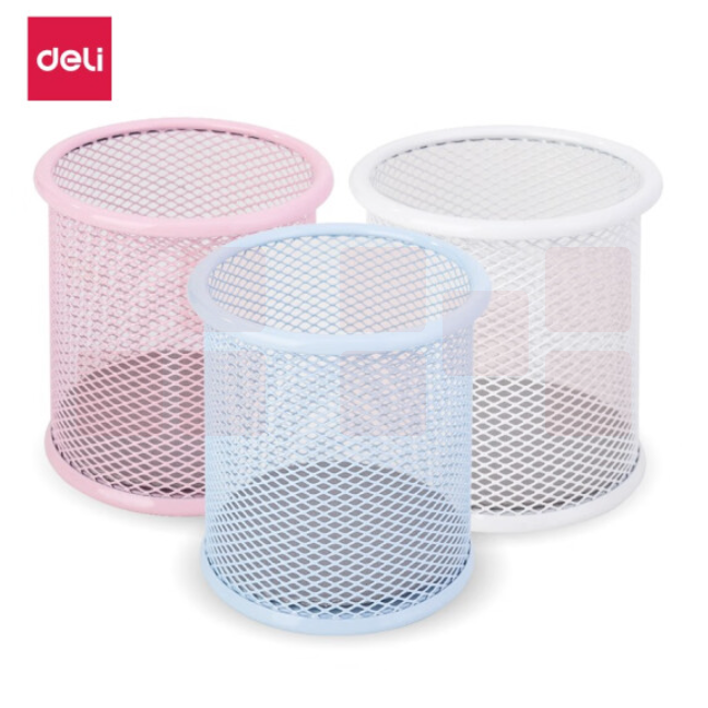 得力 9153 优酷笔筒（91*98mm）混色