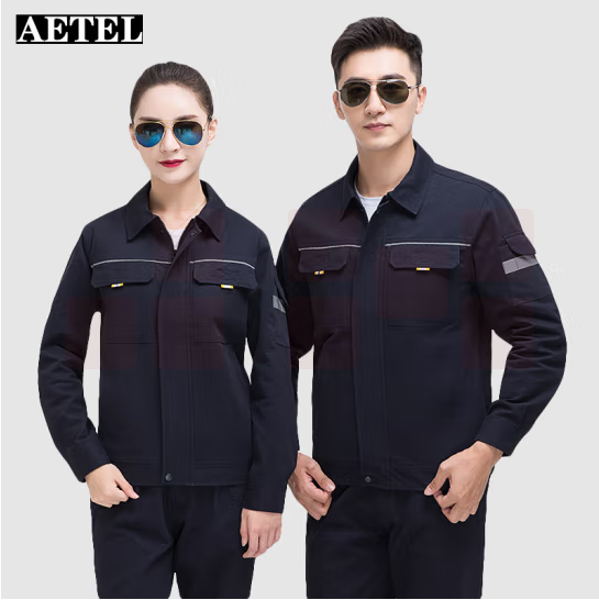 纯棉工作服  透气劳保服长袖工装  仅上衣 货号：TXH