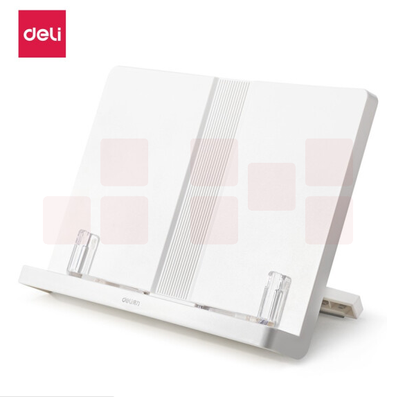 得力阅读架看书支架固定书本支架70530 清纯白