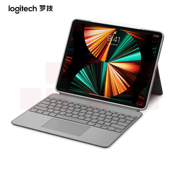 罗技（Logitech）Combo Touch iPad pro 键盘保护套 妙控键盘 配备触控板 iK1275适用12.9英寸iPadPro（五代）