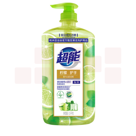 超能 离子去油 护手洗洁精(柠檬)1.5kg