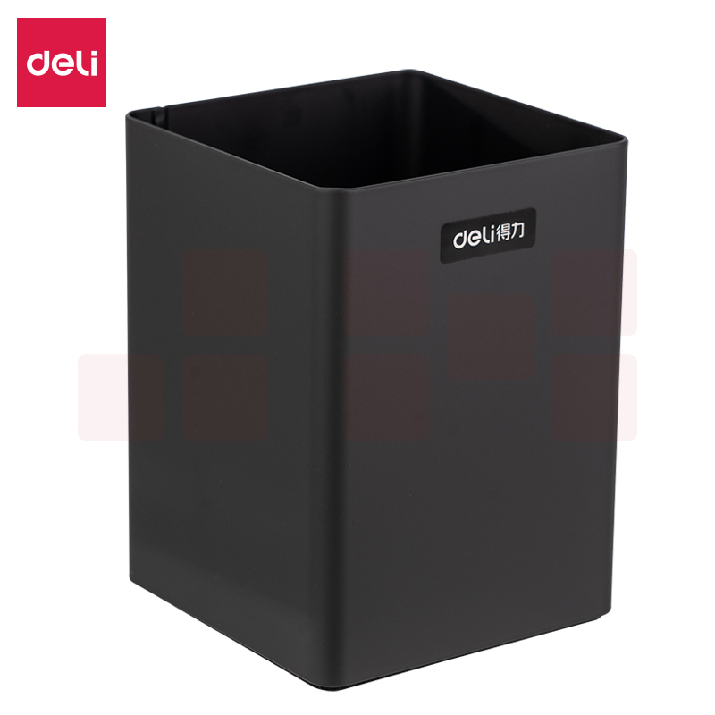 得力8931笔筒 75*100mm 方形笔筒