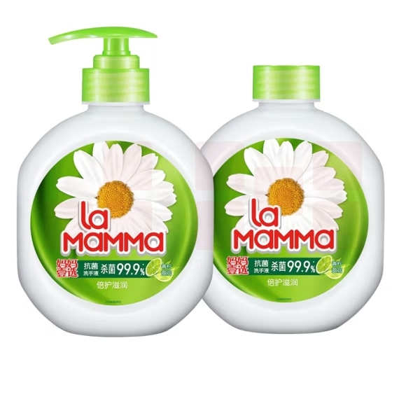 威露士 健康抑菌洗手液青柠盈润525ml+补充装525ml 12组/箱