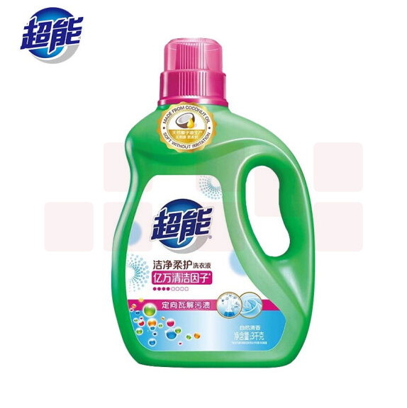 超能 洗衣液3kg+300g 洁净柔护洗衣液定 向去渍高效洁净自然清香