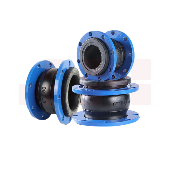 法兰橡胶软连接减震器耐高温橡胶软接头 DN50  货号：JC