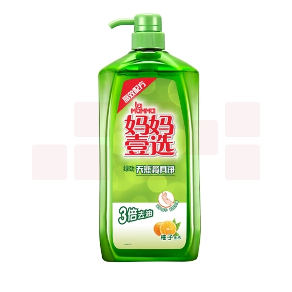 妈妈壹选 绿劲餐具净柚子金桔2kg洗洁精去油洗涤灵