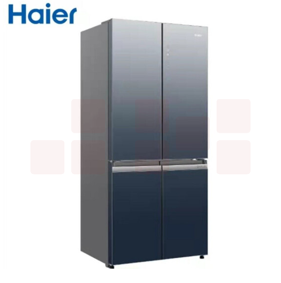 海尔（haier）冰箱双开十字对开门薄家用555升全空间保鲜+三系统全变温+EPP净杀菌电冰箱 BCD-555WSCEU1