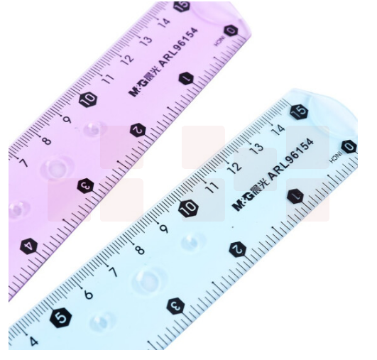 晨光 15CM   ARL96154学生办公软型直尺仪尺颜色随机