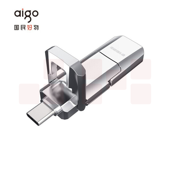 爱国者（aigo）512GB USB3.1 Type-C双U口 高速固态U盘 U393 读520MB/s 写420MB/s 手机U盘