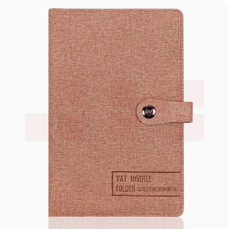B5加厚发票夹增值税用票夹  A120棕色  货号：YC