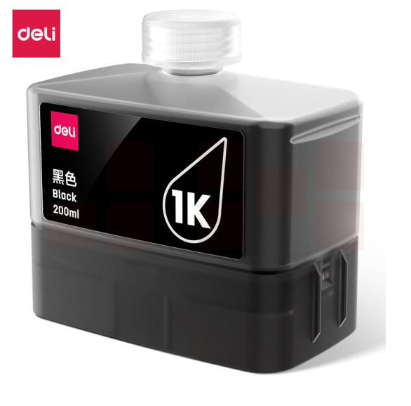 得力（deli）喷墨打印机1K黑色墨水瓶 适用得力L300系列