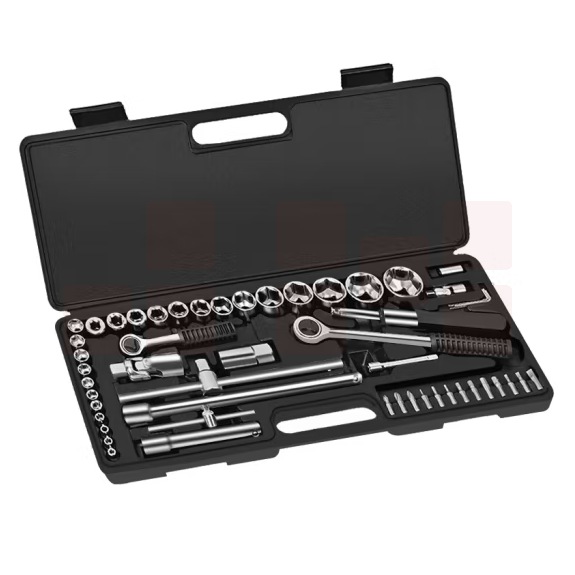 拓为  套筒扳手组套工具52件套汽修快速棘轮扳手套筒工具箱维修拆卸  货号：JC