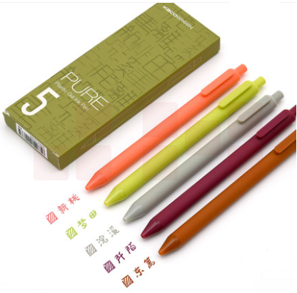 KACO 书源  按动中性笔国风田园 五支套装