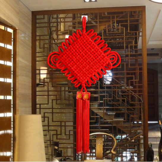 大号中国结  新年装饰 家居过年 春节挂饰高档中国结挂件  1.1米