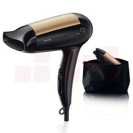 飞利浦（PHILIPS） 电负离子吹风机 冷热风 便携旅行可静音吹风筒