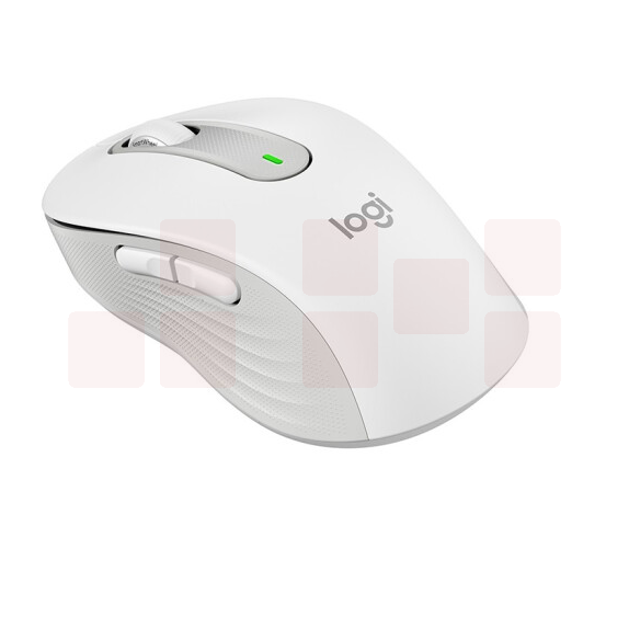 罗技  M650 M 双模静音鼠标 无线蓝牙鼠标 中小手型  白色