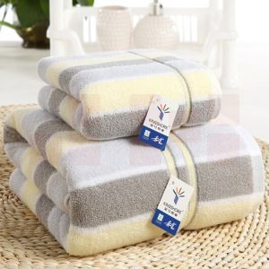 金号纯棉毛巾提缎花式三件套 GA1087W+GA1087W+GA3087W 带盒