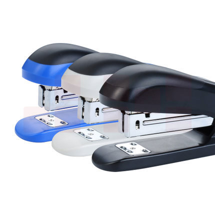 晨光（M&G）12号订书机金属拉杆统一型办公用品订书器ABS92722 黑蓝灰颜色随机 一包12个装