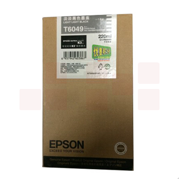 爱普生（EPSON） T6049原装墨盒 适用于9880C 7880C 7800 9800 220ml T6049 淡淡黑色