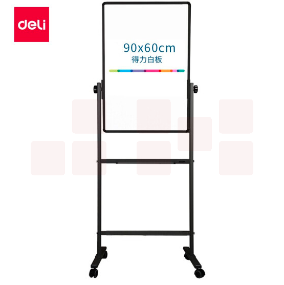 得力7881H型双面白板600*900(银灰)(块)