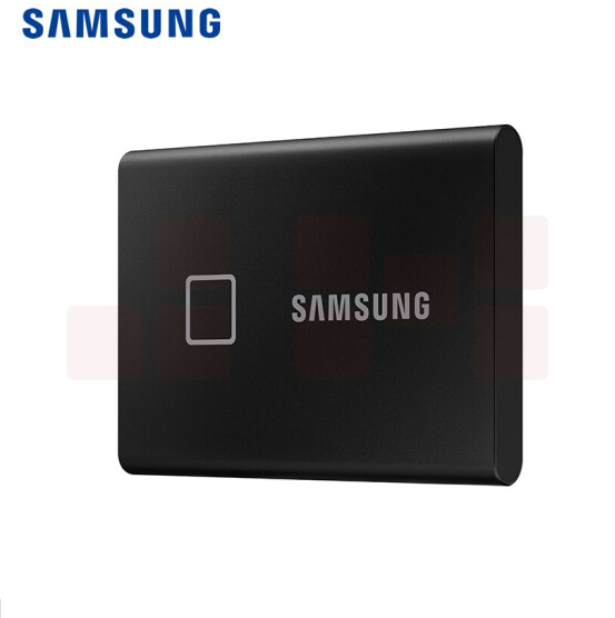 三星 2TB Type-c USB 3.2 移动固态硬盘（PSSD） T7 Touch 黑色 NVMe传输 1050MB/s 指纹识别