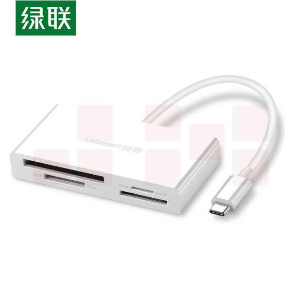 绿联 Type-C多功能合一4.0高速读卡器USB-C 支持SD/TF/CF/MS相机手机内存卡 4.0读卡器