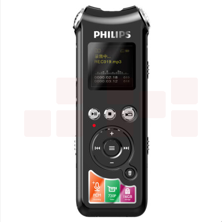 飞利浦（PHILIPS）VTR8010 16GB 执法取证 录音笔 720P高清录像摄像