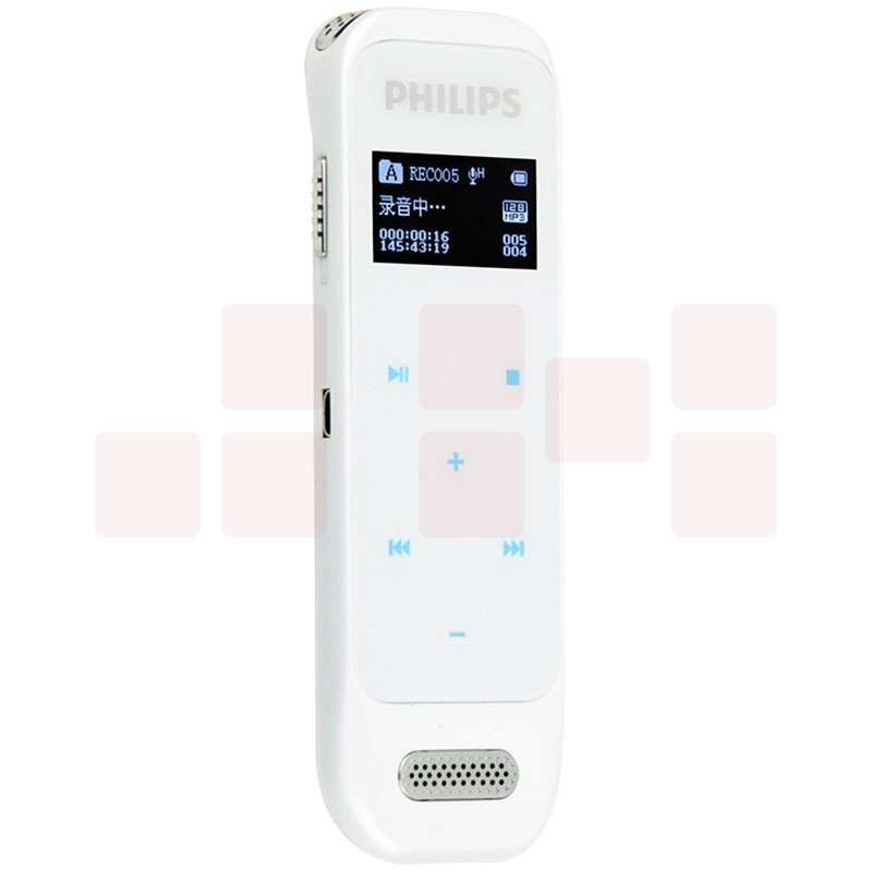 飞利浦（PHILIPS）VTR6600 8GB 学习记录 高清触摸微型数字降噪录音笔 白色