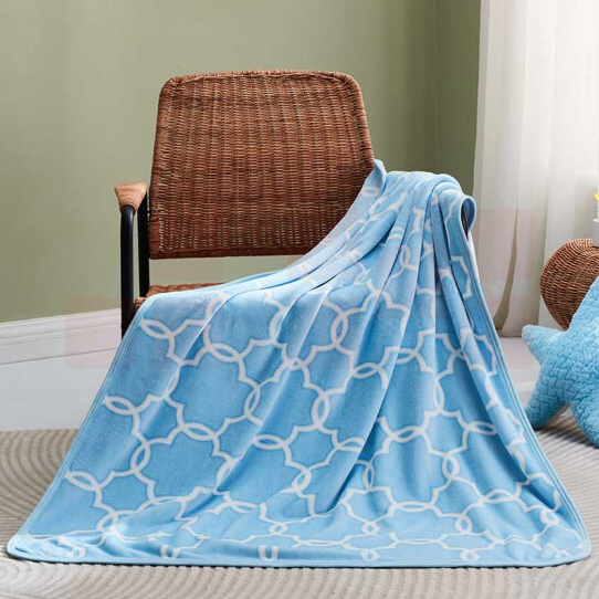 罗莱家纺  梦华庭法兰绒毯 100*140cm